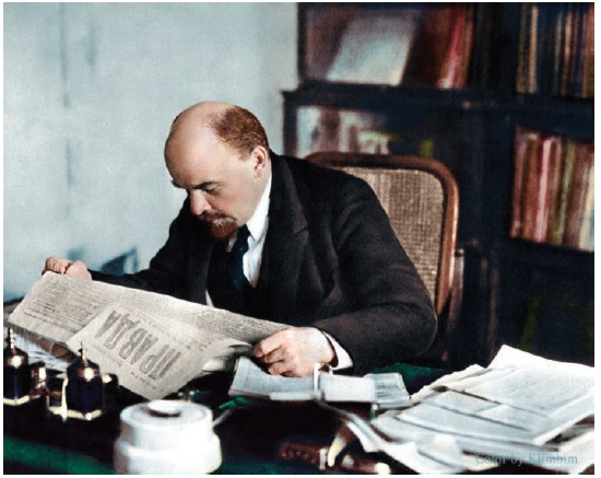 Ленин колоризованное фото